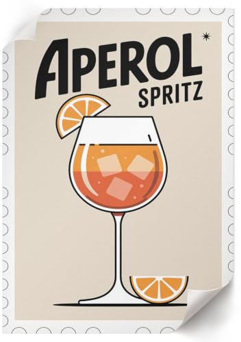 Lienzo Decorativo 29,7x42 cm | Tamaño A3 | Aperol Spritz