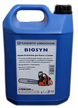 HUSQVARNA BIOSYN 5lt FLUIDO PROTETTIVO PER BARRE E CATENE DELLE MOTOSEGA NUOVA FORMULA