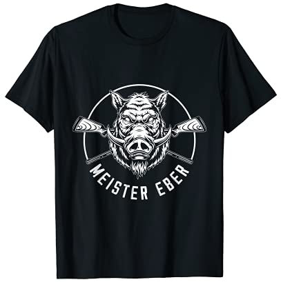 Jäger Wildschwein jagen Jagd Jungjäger T-Shirt