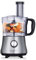 alpina 3-in-1 Küchenmaschine - 1L - 600W - Food Processor - 2 Geschwindigkeiten - Hacken, Schneiden und Reiben - Aluminium - Silber