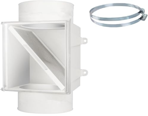 Dryer Duct Lint Trap, Extra Heat Dryer Saver,Accommodates 4 Transition Ducts,1-Pack