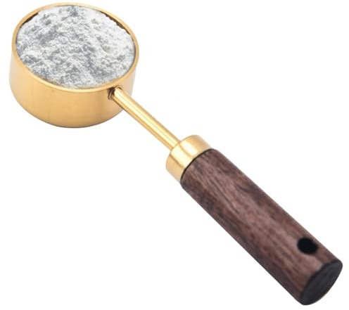 Cucchiaio dosatore, cucchiaio dosatore vintage in acciaio inox, cucchiaio dosatore da 15 ml, cucchiaio multifunzionale per caffè, cottura, cucina e uso in cucina, misurazione di precisione per