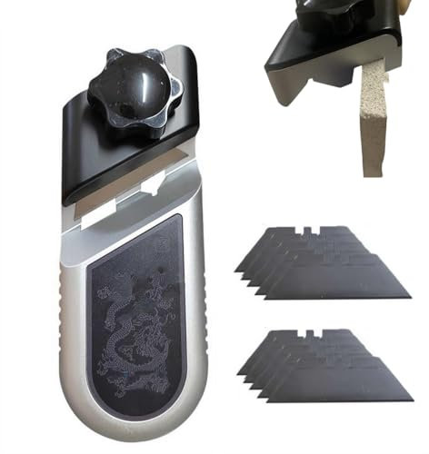 tkerinse Chanfrein en V pour plaques de plâtre, outil de coupe de cloison sèche à 45° 90°, outil manuel à angle de 45° et 90°, rabot à chanfreiner rapide en alliage d'aluminium pour menuisiers