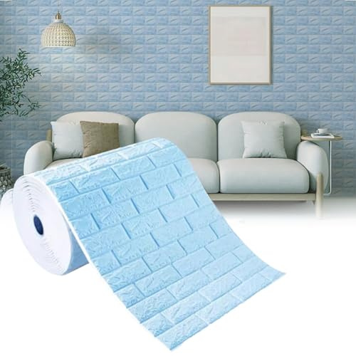 Pannelli Soffitto Boiserie Parete Adesivi Murali Fai da Te in Mattoni Schiuma 3D Grandi, 5 10 15 20 30 40 50 60 80 100 M, Pannelli Autoadesivi per Soffitti, per Uso Residenziale/Ufficio, da Taglio(Bl