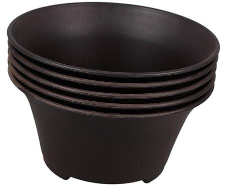 Toyvian 5 Pièces Lot de Pots De Fleurs en Plastique pour Plantes Résistantes Et Aménagement Paysager pour Jardiniers Et Amateurs De Plantes