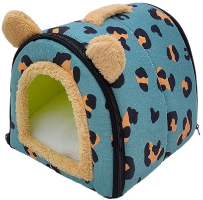 Hamster Lit | Niche Détachable Et Douce pour Hamster | Accessoire pour Cage Cachette Nid Détente Jeu Intérieur Extérieur