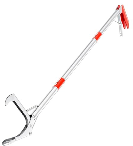 Jnchdghwa Strumento Multi-Funzionale per la Manutenzione Sicura dei Serpenti 127 cm con Gancio, Pinze, Raggiungitore