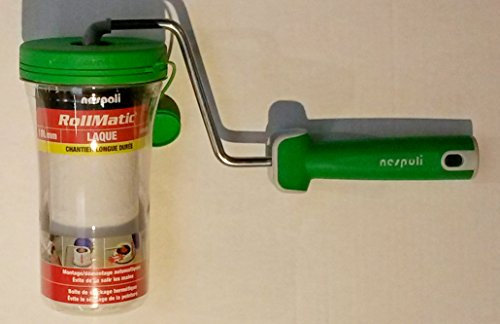 MadeInNature Rouleau à Peinture révolutionnaire, Qui n’a Pas Besoin d’être lavé Entre Chaque Couche, pour plafonds, Murs et façades, et Rouleau innovant spécial Angle de (Rouleau à Peinture Laque)