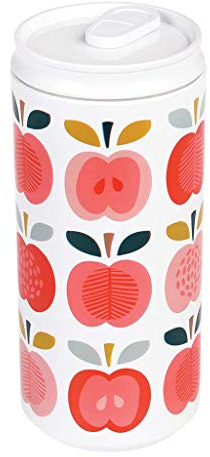 Wiederverwendbare Öko-Dose mit Apfelmotiv.