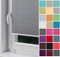 Home-Vision® Premium Plissee Faltrollo ohne Bohren mit Klemmfix, Kollektion „Melange” Leinenoptik Blickdicht Sonnenschutz Jalousie für Fenster & Tür (Grau, B90cm x H120cm) Modern Klemmträger