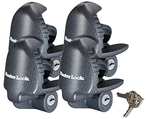 Master Lock 379ATPY - Candado universal para enganche de remolque, 4 Pack De