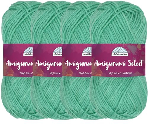 Amigurumi Select 100% Acrylic Craft Yarn Skeins Crochet and Knitting Projects - Acrylic Fingering Weight - Gladiolus - 4 Skeins