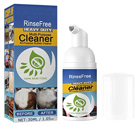 Rinse-free Dirt Cleaning Spray, Powerful Stain Removing Foam Cleaner,All Purpose Bubble Cleaner for Car and House Kitchen (30ml)