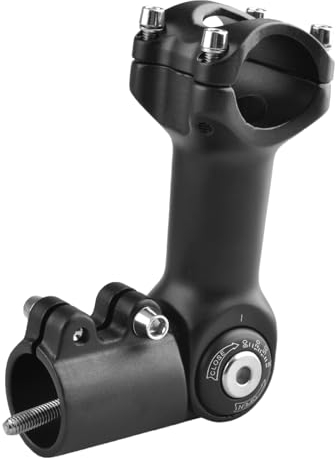 TRIWONDER Verstellbarer Vorbau 25.4 31.8 60mm 80mm 93mm 100mm 0-90 Grad Verstellbarer Fahrradvorbau Fahrradlenkervorbau Vorbau Riser für Mountainbike, Rennrad, BMX (31.8 x 93mm)