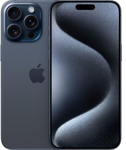 Apple iPhone (Renewed Premium) 15 Pro Max, 512GB, Blue Titanium - Unlocked