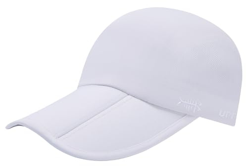 Bassdash Casquette de Baseball de Pêche Pliante UPF 50+ Chapeau Portable Extérieur Imperméable de Protection Solaire Homme Femme Réglable