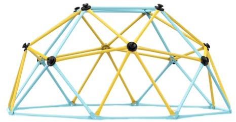 VEVOR Kletterkuppel 1,80 m hohes geometrisches Kletterkuppel-Spielzentrum für Kinder von 3 bis 9 Jahren, Klettergerüst 272 kg Tragfähigkeit, mit Klettergriff, Spielgerät Hinterhof Garten
