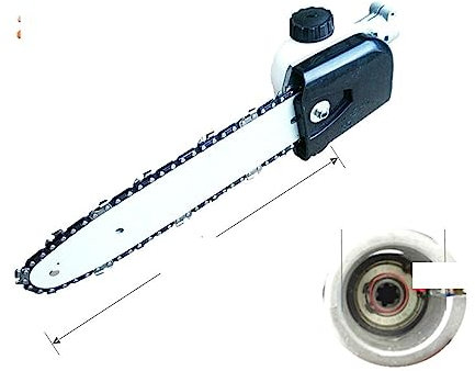 Coupe-herbe, coupe-herbe, taille-haie Branches hautes scie à chaîne tondeuse à gazon désherbeur accessoires de haie pièces de brosse de coupe 12 /10 tête d'engrenage boîte de vitesses arbre poteau t