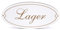 Dekolando Deko Türschild oval - Lager - Schild 15 x 7 cm - Schilder Türschilder Namensschilder Wohnung selbstklebend Holzschild Tür Holzschilder