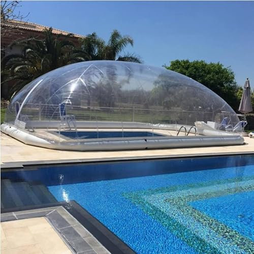 Lakenbroade Dome pool cover Inflatable Above Ground Swimming Pool Solar Dome Cover Tent W/Blower & Pump,8x5x3m