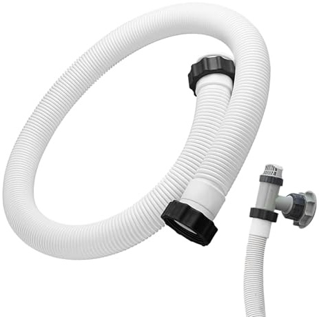 Tubo per pompa con filtro a sabbia per piscina, 150 cm, tubo di ricambio per pompa a sabbia, riscaldatori e cloratori