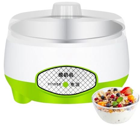 Yogurtiera con Controllo Temperatura - Regolazione Costante Temperatura | Elettrodomestico Silenzioso 1,2L Per Cucina Domestica