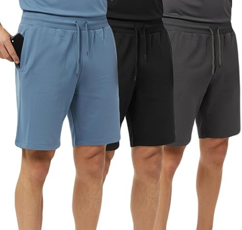 Gaffer Mens Shorts Cotton Stretch Elasticated Plain Summer Shorts 3 Pack XL