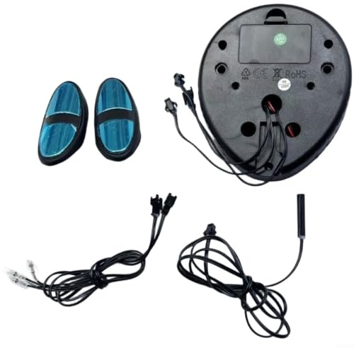 Opatiny Esercizio blu per bici Computer Display Calorie Frequenza Cardiaca Distanza e Passi in Lega di Alluminio 18x12cm Fitness Parte (B)
