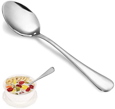 Lot de 16 cuillères à café de 17 cm en acier inoxydable 18/10 de qualité alimentaire, petites cuillères durables, bonnes cuillères à café, cuillères à dessert, ensemble de cuillères de cuisine,