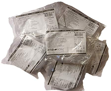 Asid Bonz 50 x Sauerstoffbrille Nasenbrille gekr??mmter Ansatz Erwachsene 213 cm mit Sternlumen, Einzeln klinisch rein verpackt, Unsteril, Latexfrei, Gesichtsmasseur