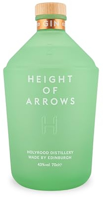 Height of Arrows - An Award Winning Elevated Scottish Gin - 70cl Bottle - 43% ABV - Made by Holyrood Distillery of Edinburgh, Scotland