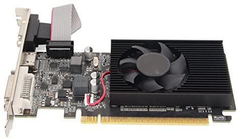 1 GB DDR3-Grafikkarte, 64 Bit 589 MHz 1 GB DDR3-Grafikkarte mit Leisem Lüfter, DVI-VGA-HDMI-Schnittstelle, PCI Express 2.0x16 für Büro und Spiele