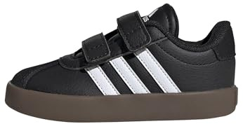 adidas Unisex Kinder VL Court 3.0 Shoes Infants, Core Black/Cloud White/Core Black, 25 EU