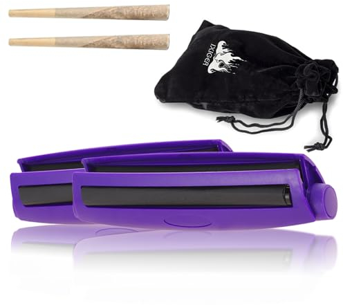 VOVCIG Joint Drehmaschine,78MM+110MM Drehmaschine konisch, handgedrehte Zigaretten, drehmaschine joint, Cigarette Rolling Machine, kommt mit schwarzem Samtbeutel