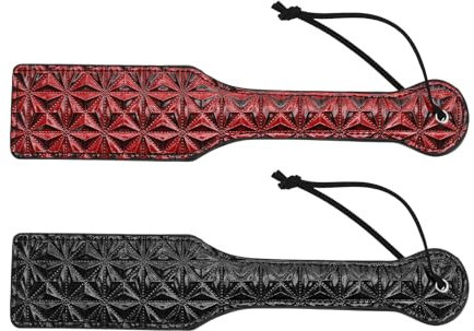 YINETTECH 2 Stück Kunstleder Reitpeitsche REIT-Lederpeitsche Rautenmuster-Lederpeitsche rutschfeste Reitgerte für Pferdetraining Pferderennen Bühnen-Requisiten