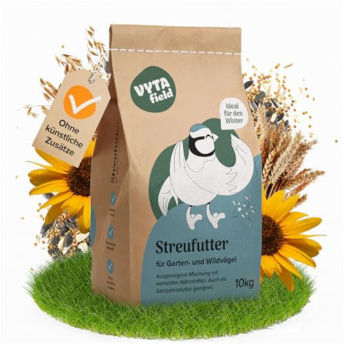VYTAfield® Wildvogelfutter | Vogelfutter Wildvögel ganzjährig 10kg | Streufutter für Wildvögel | Made in Austria
