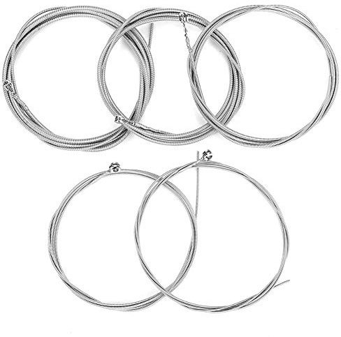 Jiawu 5-strängade Elbassträngar, Rostbeständiga Bassträngar med Slät Yta, Nickellindade Strängar med Flera Mätare 1 Mm 1,4 Mm 2 2,5 3 för -strängad Elbas