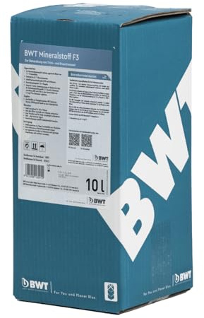 BWT Mineralstoff F3 10l Dosiermittel für Wasserhärte 14–21 °dH | ideal bei weichem Wasser | Mineralstoffe für Trink- und Brauchwasser | zuverlässige Wasseraufbereitung | Kalkschutz und Geräteschutz