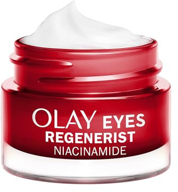 Olay Niacinamide Eye Cream Anti-Wrinkle + Age Defying Skincare Eye Moisturiser With Anti-Ageing Niacinamide, Renews and Hydrates, Improves Signs of Ageing, Non-greasy, Fragrance Free, 15ml