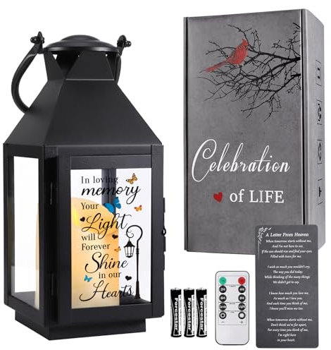 Linterna conmemorativa, regalos de condolencias por la pérdida de mamá/papá/ser querido, regalos de duelo, regalos en memoria de un ser querido, regalos de recuerdo por pérdida, celebración de la