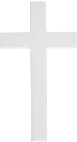 PRETYZOOM Croce Da Parete in Legno, Decorazione Murale, Crocifisso Moderno Per Casa, Chiesa, Facile Da Installare, 21cm