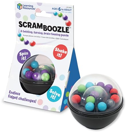 Learning Resources Scramboozle Puzzle Ball, Toys for 6 Year Old Boy or Girl, Travel Games for Kids