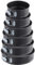 FUNSUEI 6 Stück Springform 18cm, 20cm, 22cm, 24cm, 26cm, 28cm, Kuchenform Set Rund Schwarz mit Antihaftbeschichtet und Abnehmbarer Boden, Backformen Antihaft für Backen