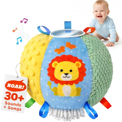 Move2Play, Hilariously Interactive Toy with Music & Sound Effects | Birthday Gift for Boy & Girl | Ball for Toddler & Baby | Indoor/Outdoor | Age 6, 9, 12+ month | 1, 2, 3+ Year Old
