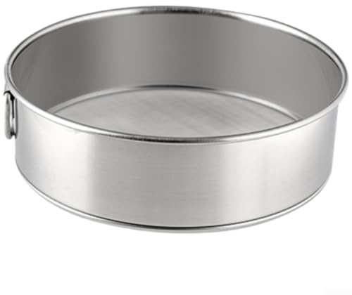 MKTOLHUS Mjölssil i rostfritt stål, 304 fin nätsil för bakning, runt pulverfilter med bekvämt handtag, lätt att rengöra köksverktyg för mjöl, socker, kakao,