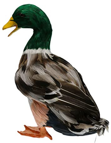 B Baosity Fidèle à La Nature Plume Canard Sculpture Figure Maison Jardin Ornement Décor Cadeau - Canard L