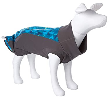 RUFFWEAR Climate Changer Pullover, Leichte, Wetterfeste und Warme Hundejacke mit Konturierten Flügelärmeln, Glacier, Large