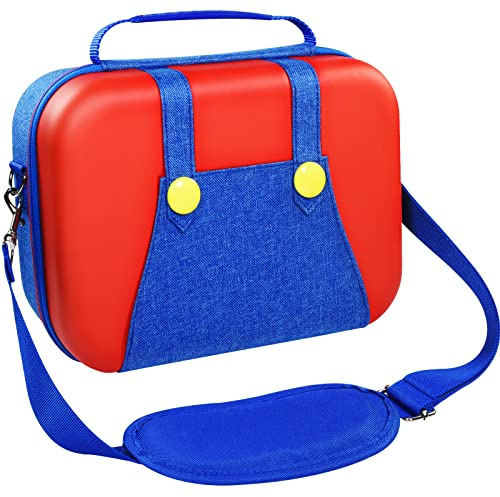 ivoler Housse de Transport Compatible avec Nintendo Switch, Deluxe Rangement Étui Sacoche ​de Voyage Coque Rigide Anti Choc Pochette avec 18 Cartouche de Jeux et Ses Accessoire
