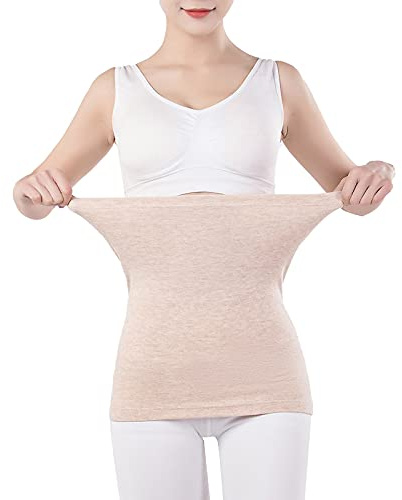 Unisex Warm Waistband Kidney Hip Warmer, Winter Longer Waist Support Protector Belt Camel L (HY-21-01-2-DE)