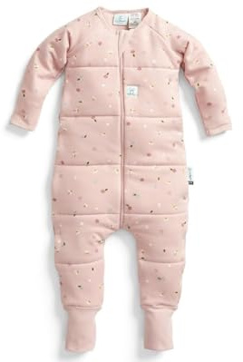 ergoPouch Sleep Onesie 2.5 TOG – Warm Baby Romper & Sleep Layer with Full-Zip, Guarding Against Blankets, Breathable & Movement-Friendly, Ideal for Transitional Sleeping (12-24 Months, Daisies)